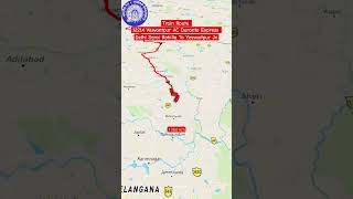 Train Route Of 12214 Yesvantpur AC Duronto Express shorts durontoexpress [upl. by Yadrahs]