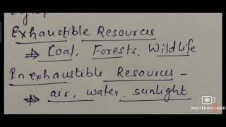 Example of Exhaustible and Inexhaustible RESOURCES Science Class 8 Chapter 5 Materials Coal and Pet [upl. by Adena]