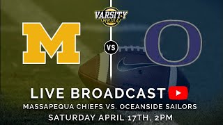 BROADCAST Oceanside vs Massapequa  Boys Varsity Football 2 PM [upl. by Esilec]