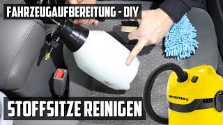 Autositze reinigen mit Nasssauger vs ohne  DIY FAHRZEUGAUFBEREITUNG [upl. by Daniala]