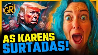 KAREN FESTIVAL AS MELHORES REAÇÕES A VITÓRIA DE TRUMP [upl. by Nylevol250]