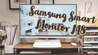 Samsung smart monitor M8｜Samsung智慧螢幕 M8｜開箱｜螢幕介紹與設備連接 [upl. by Karil]