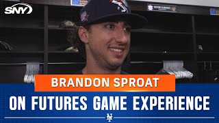 Mets prospect Brandon Sproat talks awesome Futures Game experience  SNY [upl. by Mateo]