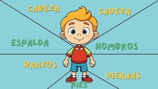 Canción de las Partes del Cuerpo para Niños  Aprende Jugando [upl. by Enairda]