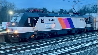 Railfan jaunt to Princeton Jct NJ Fast trains discos and donuts 2124 [upl. by Coop]