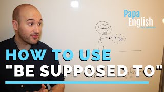 How to use quotBe supposed toquot  English grammar [upl. by Oah695]