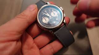 Corniche Blue Ardoise watch unboxing  overview  my FAV chronograph right now [upl. by Adelia]