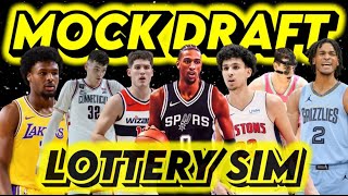 2024 NBA Mock Draft FULL FIRST ROUND MOCK DRAFT I Utility Sports NBA Mock Draft with lottery sim [upl. by Aineval]