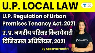 UP Regulation of Urban Premises Tenancy Act 2021  UP Local Laws  Apoorva Purohit [upl. by Terrance]