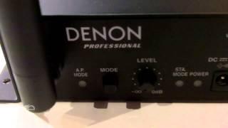 ISE 2015 Denon Professional Highlights DN200WS WiFi Audio Streamer [upl. by Nesnaj289]