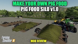 Farming Simulator 19  Pig Food Silo v10 quotMod Reviewquot [upl. by Bolger621]