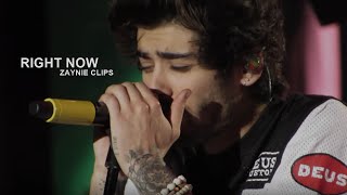 Zayn Malik Right NOW Best live vocal [upl. by Ardnaz]