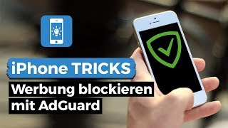 Werbung blockieren am Handy  AdBlocker fürs iPhone  AdGuard [upl. by Drofkcor990]