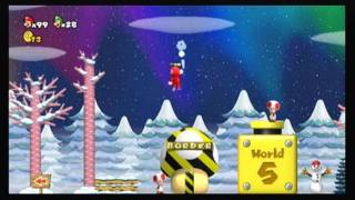 Newer Super Mario Bros Wii Holiday Special 102 Walkthrough ☆ Secrets and More ☆ [upl. by Lenhard]