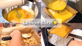 Lemon Bars 🍋  22 Cooking Vlog [upl. by Fotinas]