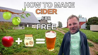 how to make cider for almost free offgridliving offgrid offgridlife homestead farm farmlife [upl. by Ttirrej25]