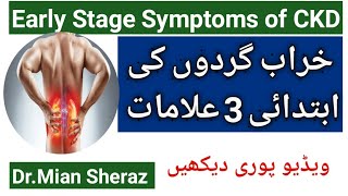 Early Stage Symptoms of Chronic kidney Diseaseخراب گردوں کیابتدائی 3 علامات [upl. by Twila]