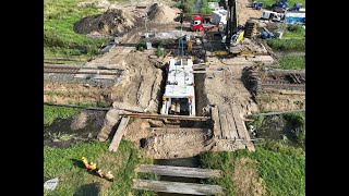 Timelapse Plaatsing duikers op traject Alphen aan den Rijn  Woerden  ProRail [upl. by Nylissej158]