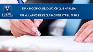 Formularios de declaraciones tributarias DIAN Derecho Tributario [upl. by Laitselec]