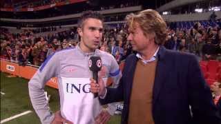 Interview Van Persie na Nederland  Hongarije 11102013 [upl. by Oiril]