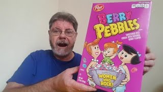 Cereal Time  Berry Pebbles reaction for the first time REVIEW [upl. by Lyrrehs]