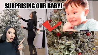 SURPRISING OUR BABY WITH A CHRISTMAS TREE [upl. by Lourie]