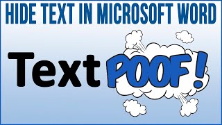 How to Hide and Unhide Text and Images in Microsoft Word [upl. by Atahs]