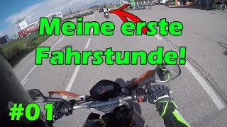 MEINE ERSTE FAHRSTUNDE  MotoVlog 01 [upl. by Raybourne]