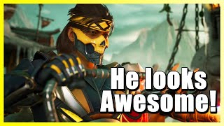 Takeda looks awesome  Mortal Kombat 1 Takeda trailer reaction [upl. by Ayifas]