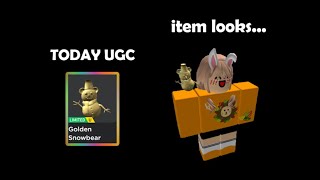 Free Limited UGC  Golden Snowbear Buddy sold out 🚫 [upl. by Burnham]