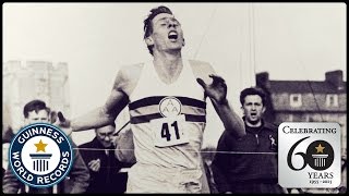 First SubFour Minute Mile  Sir Roger Bannister  Guinness World Records 60th Anniversary [upl. by Alcine]