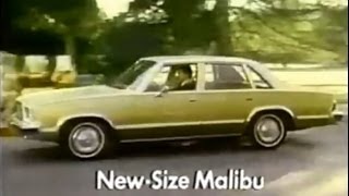 Chevrolet NewSize Malibu Commercial 1977 [upl. by Adlen]