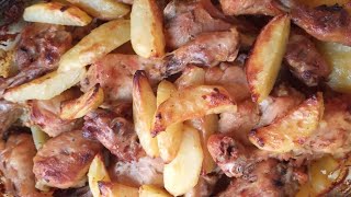 COXAS DE FRANGO ASSADAS COM BATATAS receitasnatalinas [upl. by Strait887]