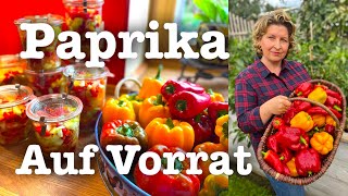 59 Paprika im Glas🌶️🌿 4 Rezepte für den Wintervorrat 🌶️🌿 Einkochen und haltbar machen [upl. by Ottilie]