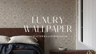 Transform Your Home with Luxury Wallpaper  Stunning Peel amp Stick Wallpaper Designs by EazzyWalls [upl. by Alegnatal]