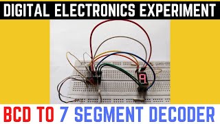 BCD to 7 Segment Decoder  BCD to 7 segment decoder using IC 7447 [upl. by Lourdes133]