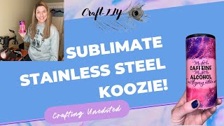 How to Sublimate A Stainless Steel Koozie [upl. by Relyuc911]