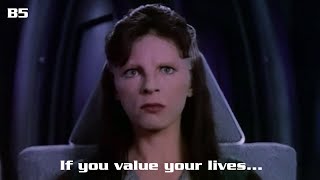 Babylon 5 Remastered  Delenn defends Babylon 5 [upl. by Annayat]