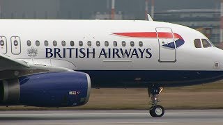 Bristisch Airways Airbus A320 GEUYU MSN 6028  First Flight  Landing Febr 28th 2014 [upl. by Casilde]