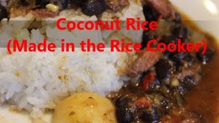 Coconut Rice Made in the Rice Cooker Episode 200 [upl. by Raines969]