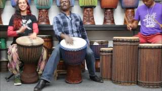 Drumskull Drums w Abdoul Doumbia Sahar K amp Josh Tabije  Guinea Lenke Djembe [upl. by Ostler]