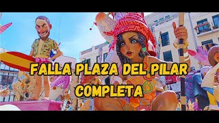 FALLAS VALENCIA 2024 entro a la falla PLAZA DEL PILAR sección especial VUDÚ [upl. by Isnan]