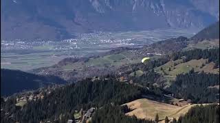 Décollage depuis la Croix des Chaux à Gryon 🪂 gryon parapente paragliding nature [upl. by Gwyn]