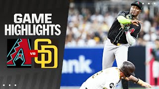 Dbacks vs Padres Game Highlights 7624  MLB Highlights [upl. by Olds768]