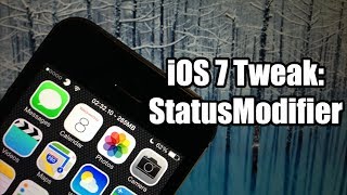 iOS 7 Jailbreak Tweaks StatusModifier  FREE [upl. by Macguiness]