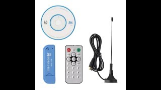 New USB 2 0 Digital DVB T SDR DAB FM HDTV TV Tuner Receiver Stick RTL2832U R820T2 Support Windows 20 [upl. by Ylicis]