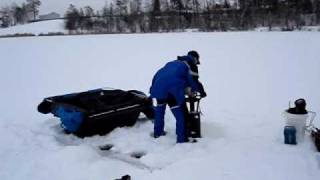 Portable fish house setup with IceHogger Shroud System [upl. by Needan]