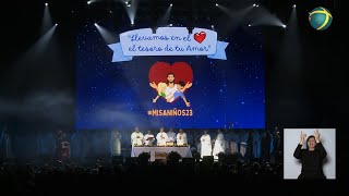 Misa Arquidiocesana de niños celebrada en el Luna Park de Buenos Aires [upl. by Martinsen]