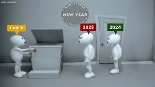 Happy New Year 2024 Funny meme  Edits MukeshG [upl. by Sawyer]