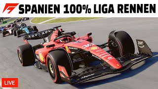 F1 23 OnlineLiga im Ferrari 66 Runden beim Barcelona Grand Prix [upl. by Bravin]